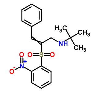 n-(1,1-二甲基乙基)-2-[(2-硝基苯基)磺?；鵠-3-苯基-2-丙烯-1-胺結(jié)構(gòu)式_57109-83-8結(jié)構(gòu)式