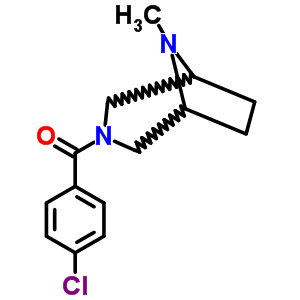 3-(P-氯苯甲酰基)-8-甲基-3,8-二氮雜雙環(huán)[3.2.1]辛烷結(jié)構(gòu)式_57269-18-8結(jié)構(gòu)式