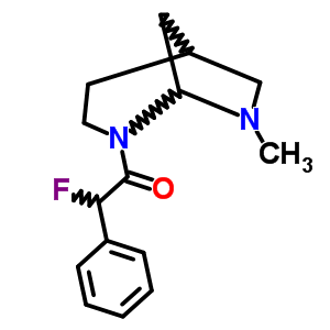 3-[氟(苯基)乙?；鵠-8-甲基-3,8-二氮雜雙環(huán)[3.2.1]辛烷結(jié)構(gòu)式_57269-25-7結(jié)構(gòu)式