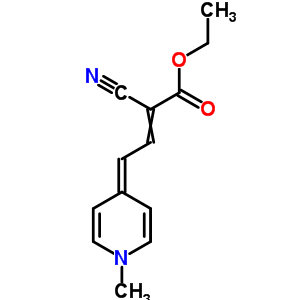2-氰基-4-(1-甲基吡啶-4-基)-2-丁烯酸乙酯結(jié)構(gòu)式_57681-49-9結(jié)構(gòu)式