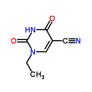 1-乙基-2,4-二氧代-1,2,3,4-四氫嘧啶-5-甲腈結(jié)構(gòu)式_57712-57-9結(jié)構(gòu)式