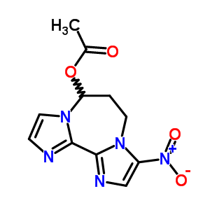 6-乙酰基氧基-3-硝基-6,7-二氫-5H-二咪唑并[1,2-a:2,1-c][1,4]二氮雜卓結構式_57831-77-3結構式