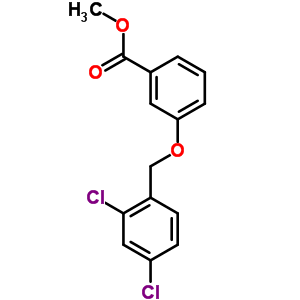 3-[(2,4-二氯芐基)氧基]苯羧酸甲酯結(jié)構(gòu)式_58041-99-9結(jié)構(gòu)式