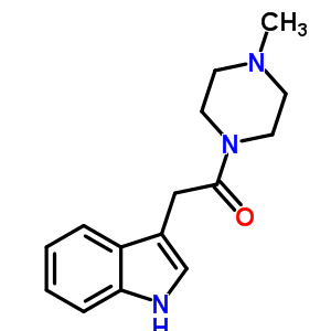 2-(1H-吲哚-3-基)-1-(4-甲基-1-哌嗪)-乙酮結構式_58106-90-4結構式