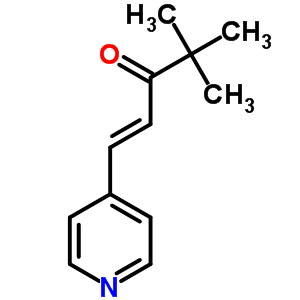 (E)-4,4-二甲基-1-(吡啶-4-基)-1-戊烯-3-酮結(jié)構(gòu)式_58344-36-8結(jié)構(gòu)式