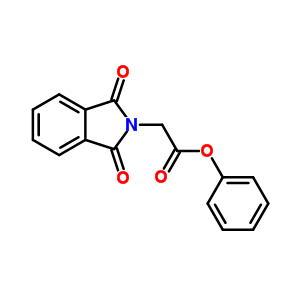 1,3-二氫-1,3-二氧代-2H-異吲哚-2-乙酸苯酯結(jié)構(gòu)式_58455-49-5結(jié)構(gòu)式