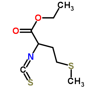 2-異硫代氰?；?4-(甲基硫代)丁酸乙酯結構式_58511-07-2結構式