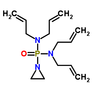 (1-氮丙啶基)雙(二烯丙基氨基)氧化膦結(jié)構(gòu)式_58588-69-5結(jié)構(gòu)式