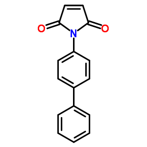 n-4-聯(lián)苯基馬來酰亞胺結構式_58609-75-9結構式