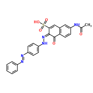 7-乙?；被?4-羥基-3-[[4-(苯基氮雜)苯基]氮雜]萘-2-磺酸鈉結(jié)構(gòu)式_5873-17-6結(jié)構(gòu)式
