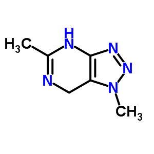 4,7-二氫-1,5-二甲基-1H-1,2,3-噻唑并[4,5-d]嘧啶結(jié)構(gòu)式_58950-31-5結(jié)構(gòu)式