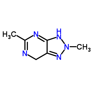 3,7-二氫-2,5-二甲基-2H-1,2,3-噻唑并[4,5-d]嘧啶結(jié)構(gòu)式_58950-33-7結(jié)構(gòu)式