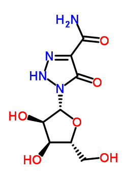 5-羥基-1-(beta-D-呋核亞硝脲)-1,2,3-噻唑-4-羧酰胺結(jié)構(gòu)式_59343-64-5結(jié)構(gòu)式