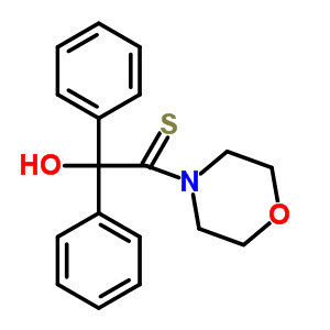 2-羥基-1-(4-嗎啉)-2,2-二苯基-乙烷硫酮結構式_59408-58-1結構式