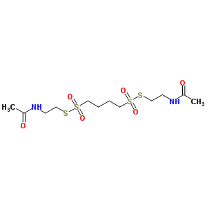N-[2-[4-(2-乙酰氨基乙基磺?；酋；?丁基磺?；酋；鵠乙基]乙酰胺結(jié)構(gòu)式_5943-39-5結(jié)構(gòu)式