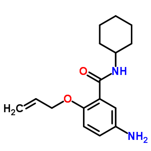 2-(烯丙氧基)-5-氨基-N-環(huán)己基苯甲酰胺結構式_59582-64-8結構式