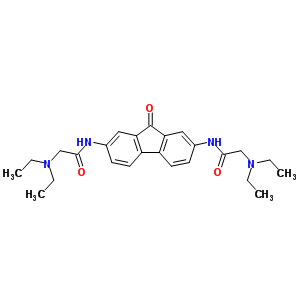 N,N-(9-氧代-3H-芴-2,7-二基)雙(2-(二乙基氨基)乙酰胺結(jié)構(gòu)式_59635-72-2結(jié)構(gòu)式