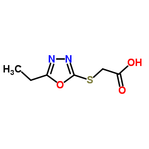 (5-乙基-[1,3,4]噁二唑-2-基磺酰基)-乙酸結(jié)構(gòu)式_597545-23-8結(jié)構(gòu)式