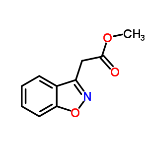 2-(1,2-苯異噁唑-3-基)乙酸甲酯結(jié)構(gòu)式_59899-89-7結(jié)構(gòu)式