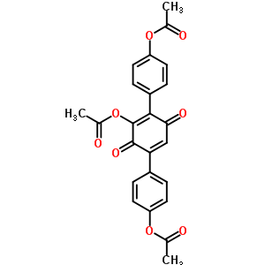 3-(乙酰氧基)-2,5-二(4-(乙酰氧基)苯基)-2,5-環(huán)己二烯-1,4-二酮結(jié)構(gòu)式_59903-98-9結(jié)構(gòu)式