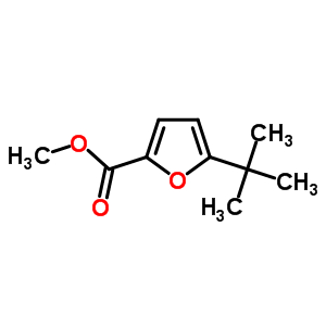 5-叔丁基呋喃-2-羧酸甲酯結(jié)構(gòu)式_59907-23-2結(jié)構(gòu)式