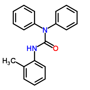 3-(2-甲基苯基)-1,1-二苯基-脲結(jié)構(gòu)式_60301-98-6結(jié)構(gòu)式