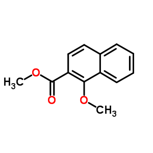 1-甲氧基-2-萘酸甲酯結(jié)構(gòu)式_6039-59-4結(jié)構(gòu)式