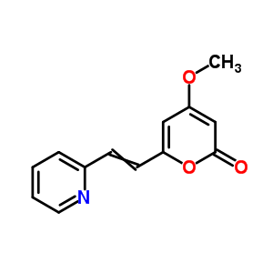 4-甲氧基-6-(2-吡啶-2-基乙烯)吡喃-2-酮結(jié)構(gòu)式_60427-94-3結(jié)構(gòu)式