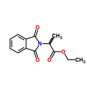 2-(1,3-二氧代異吲哚-2-基)丙酸乙酯結(jié)構(gòu)式_61020-64-2結(jié)構(gòu)式