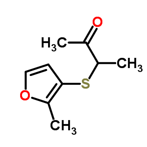 3-((2-甲基-3-呋喃基)硫代)-2-丁酮結(jié)構(gòu)式_61295-44-1結(jié)構(gòu)式