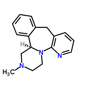 (R)-1,2,3,4,10,14b-六氫-2-甲基吡嗪并[2,1-a]吡啶并[2,3-c][2]苯氮雜卓結構式_61364-37-2結構式