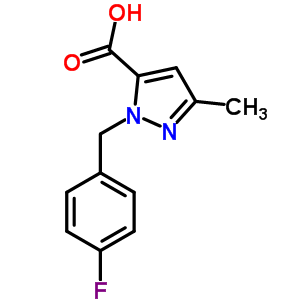 1-(4-氟芐基)-3-甲基-1H-吡唑-5-羧酸結構式_618070-43-2結構式