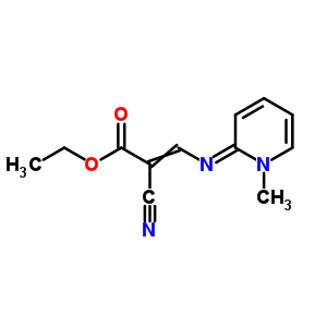 2-氰基-3-[(1-甲基-2(1h)-吡啶)氨基]-2-丙酸乙酯結構式_62078-63-1結構式