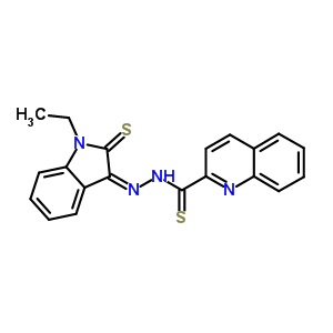 N-[(1-乙基-2-磺酰基-吲哚-3-基)氨基]喹啉-2-硫代甲酰胺結(jié)構(gòu)式_62295-15-2結(jié)構(gòu)式