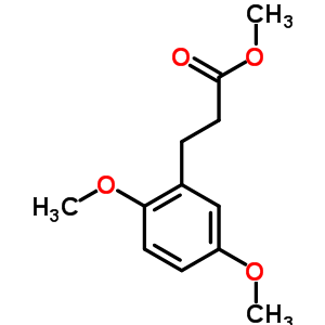 3-(2,5-二甲氧基苯基)丙酸甲酯結(jié)構(gòu)式_62397-61-9結(jié)構(gòu)式