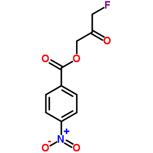 3-氟-2-氧代丙基 p-硝基苯甲酸結(jié)構(gòu)式_62522-66-1結(jié)構(gòu)式