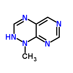 (6CI,8CI)-1,2-二氫-1-甲基嘧啶并[5,4-e]-as-三嗪結構式_6265-80-1結構式