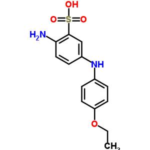 2-氨基-5-[(4-乙氧基苯基)氨基]苯磺酸結(jié)構(gòu)式_6268-11-7結(jié)構(gòu)式