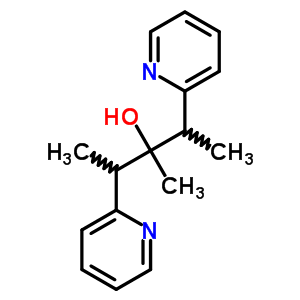 a,b-二甲基-a-[1-(2-吡啶)乙基]-2-吡啶乙醇結(jié)構(gòu)式_6301-74-2結(jié)構(gòu)式