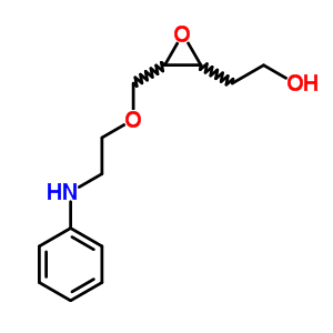 2-[N-[2-[(2,3-環(huán)氧基丙烷-1-基)氧基]乙基]苯胺]乙醇結(jié)構(gòu)式_63041-07-6結(jié)構(gòu)式