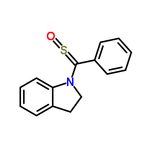 2,3-二氫-1-(苯基亞磺酰基甲基)-1H-吲哚結構式_63075-91-2結構式
