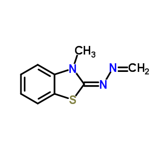 甲醛 (3-甲基-2(3H)-苯并噻唑亞基)腙結(jié)構(gòu)式_63149-32-6結(jié)構(gòu)式