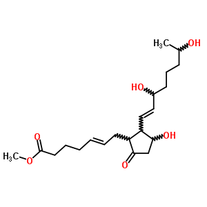 (Z)-7-[(1r,2r,3r)-2-[(e,3s,7r)-3,7-二羥基-1-辛烯]-3-羥基-5-氧代環(huán)戊基]-5-庚烯酸結(jié)構(gòu)式_63266-93-3結(jié)構(gòu)式