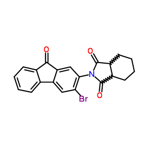2-(3-溴-9-氧代-9h-芴-2-基)六氫-1H-異吲哚-1,3(2H)-二酮結(jié)構(gòu)式_6341-18-0結(jié)構(gòu)式