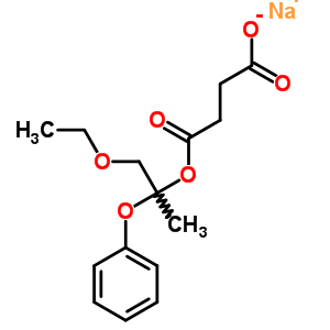 4-(2-乙氧基-1-甲基-1-苯氧基乙氧基)-4-氧代丁酸結(jié)構(gòu)式_63716-11-0結(jié)構(gòu)式