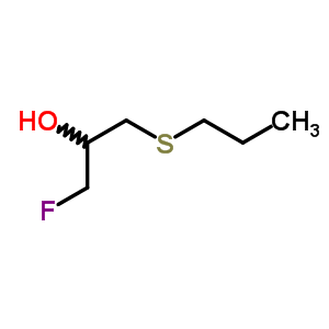 1-氟-3-(丙基硫代)-2-丙醇結構式_63744-56-9結構式