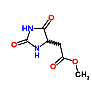 (2,5-二氧代咪唑啉-4-基)乙酸甲酯結(jié)構(gòu)式_63760-88-3結(jié)構(gòu)式