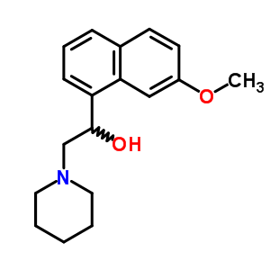 7-甲氧基-α-(哌啶甲基)-1-萘甲醇結(jié)構(gòu)式_63766-09-6結(jié)構(gòu)式
