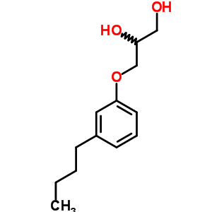 3-(M-丁基苯氧基)-1,2-丙二醇結(jié)構(gòu)式_63834-63-9結(jié)構(gòu)式