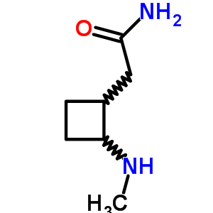 2-(甲基氨基)-1-環(huán)丁烷乙酰胺結(jié)構(gòu)式_63870-04-2結(jié)構(gòu)式